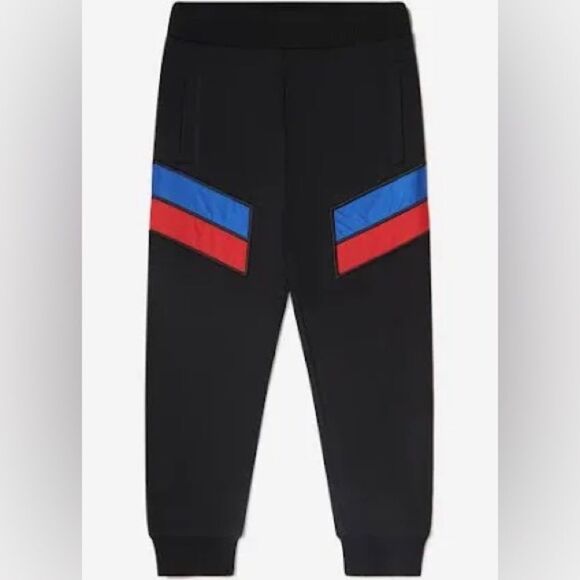 MONCLER BOYS BLACK JOGGER SWEATS 4A - Picture 15 of 15